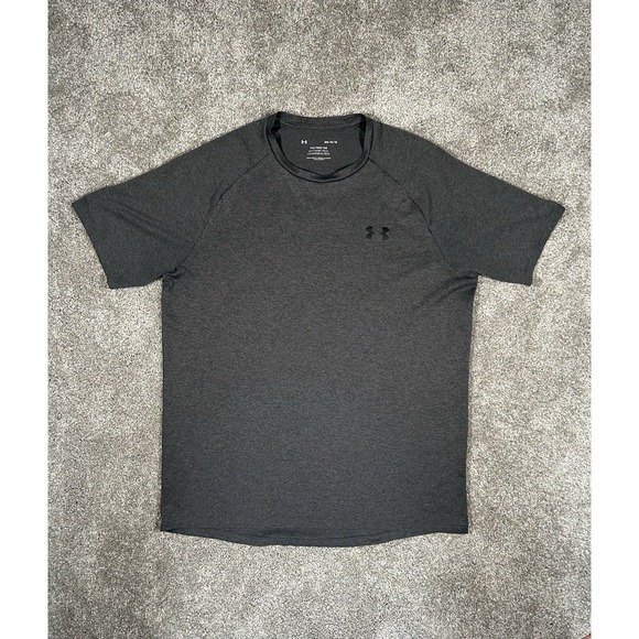 Under Armour Other - Under Armour Tech T-Shirt Dark Gray Athletic Tee Size Medium